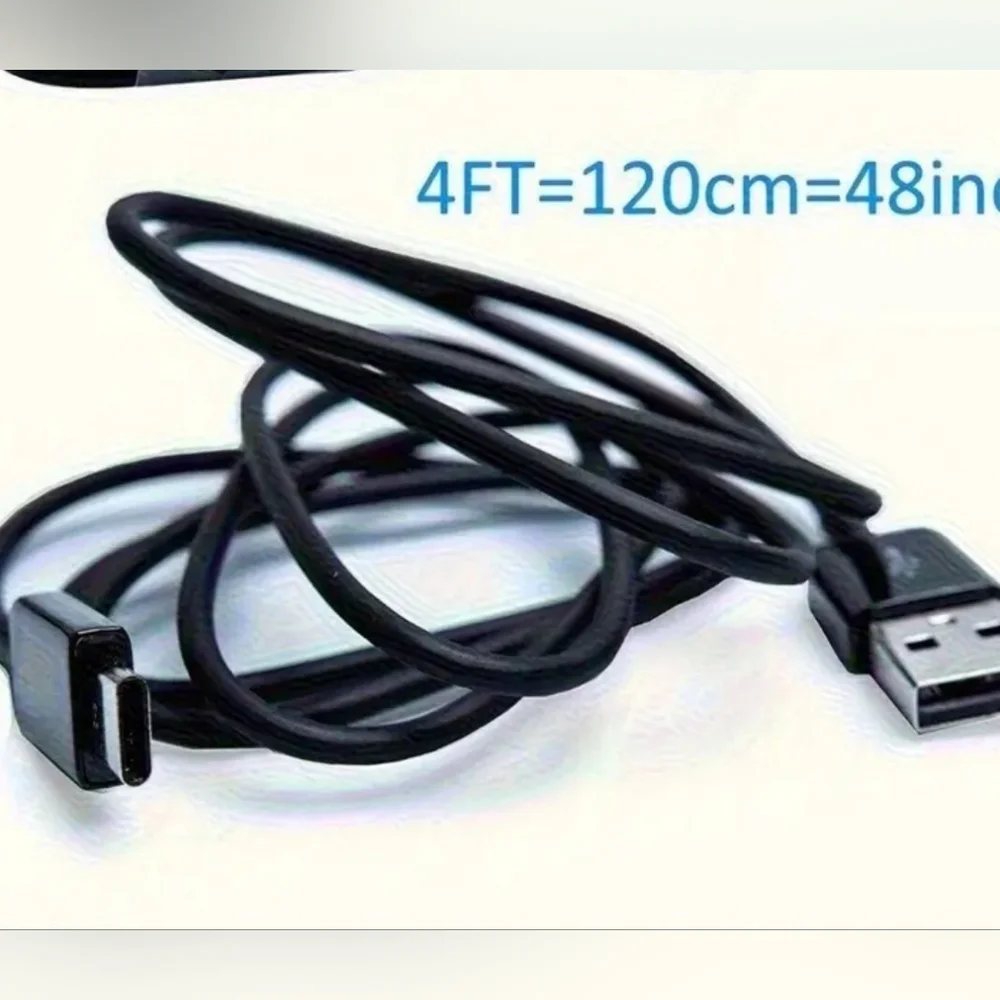 Black USB Charging Cable 4FT,C Type,bundle Of 5 Cables